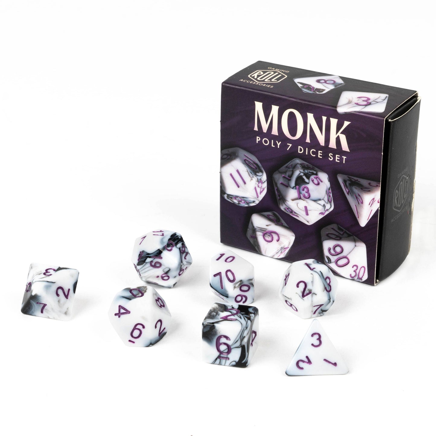 Monk 7-Polyhedral Dice