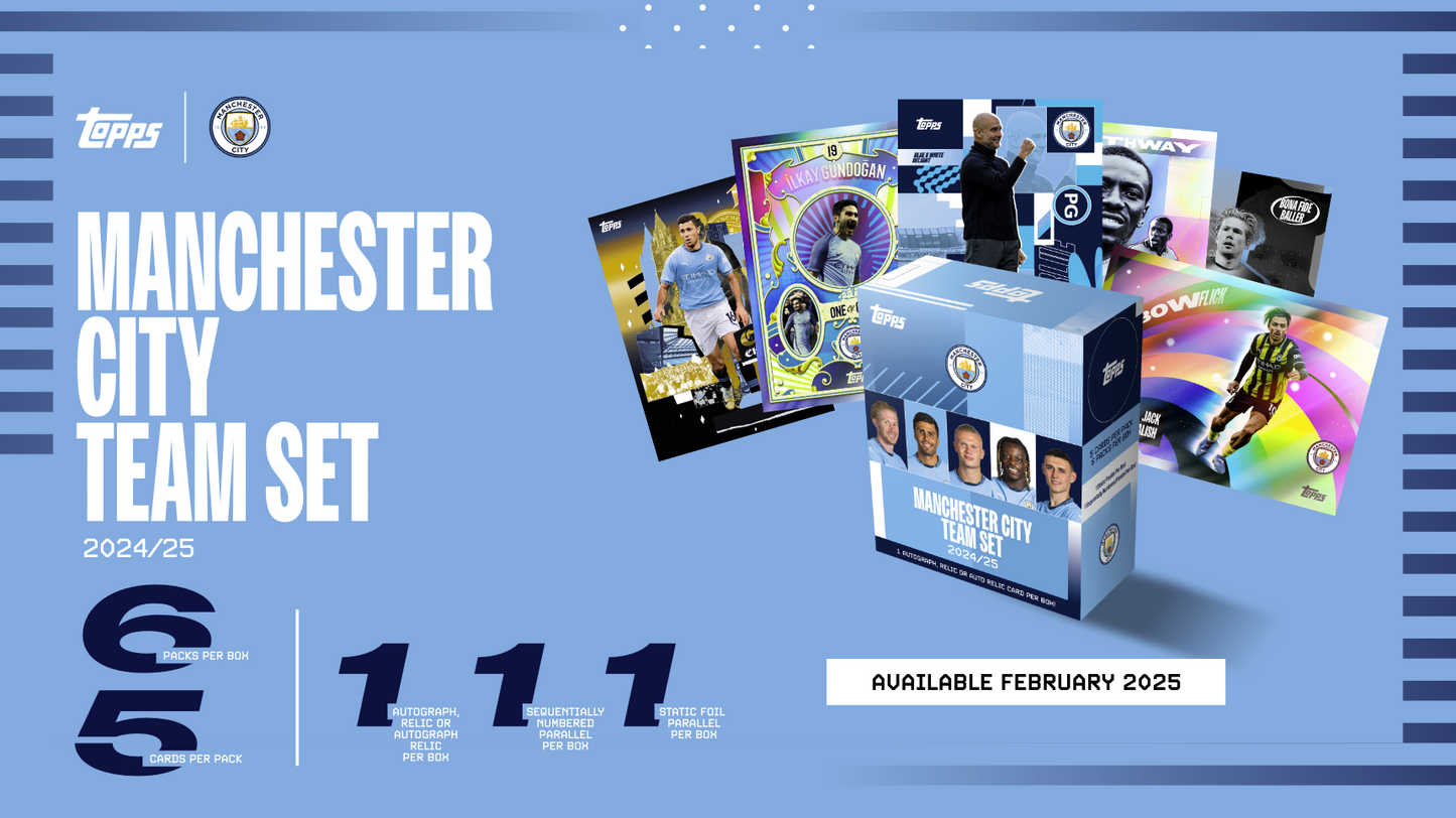 2024/25 TOPPS MANCHESTER CITY TEAM SET