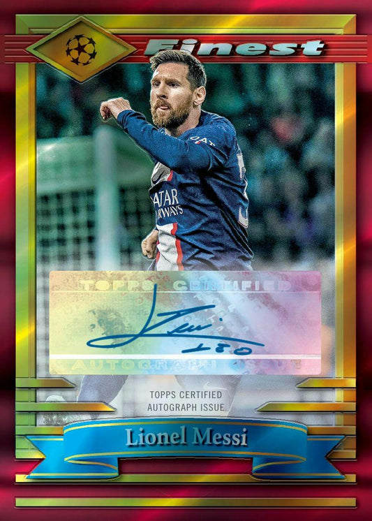 Topps Finest - 2022/23, Flashbacks, UEFA Club Competitions Soccer - Hobby Box.