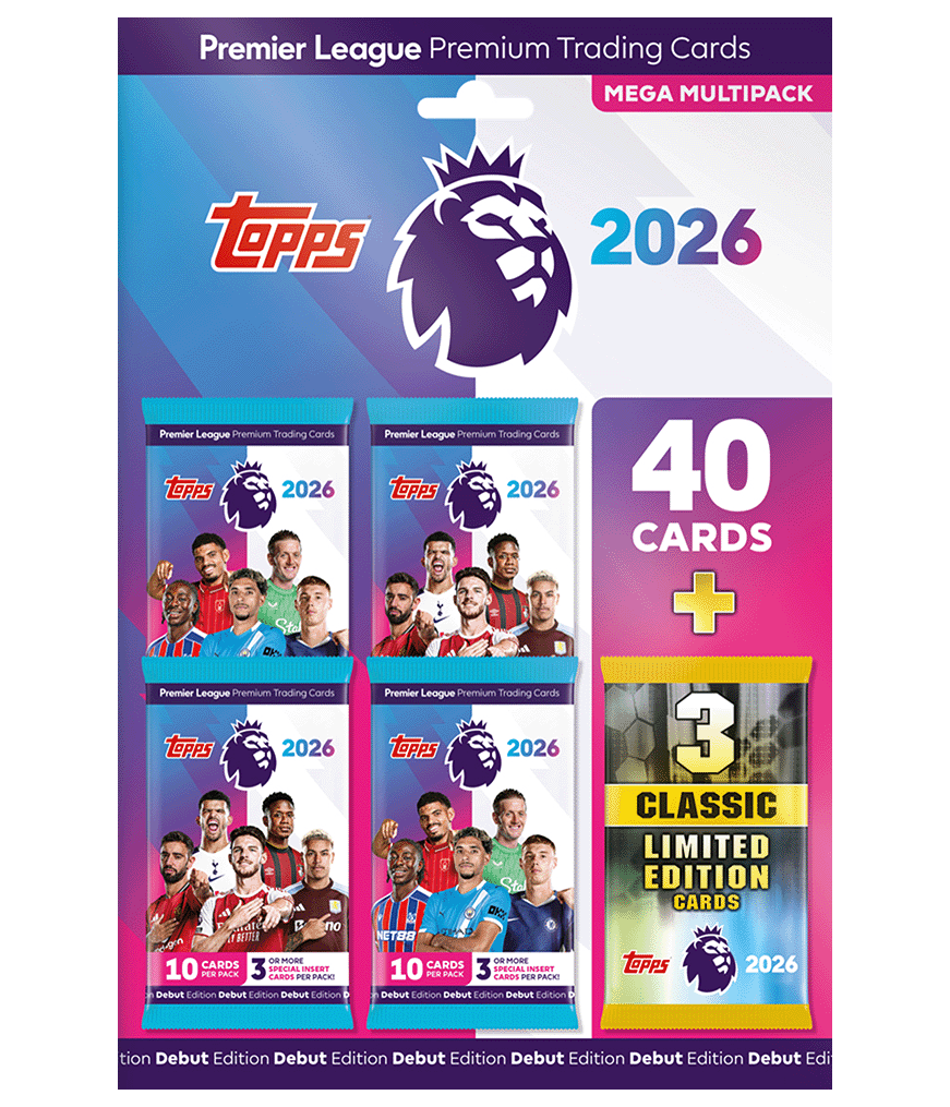 Topps - Premier League, 2026 - Debut Edition - Mega Multipack.
