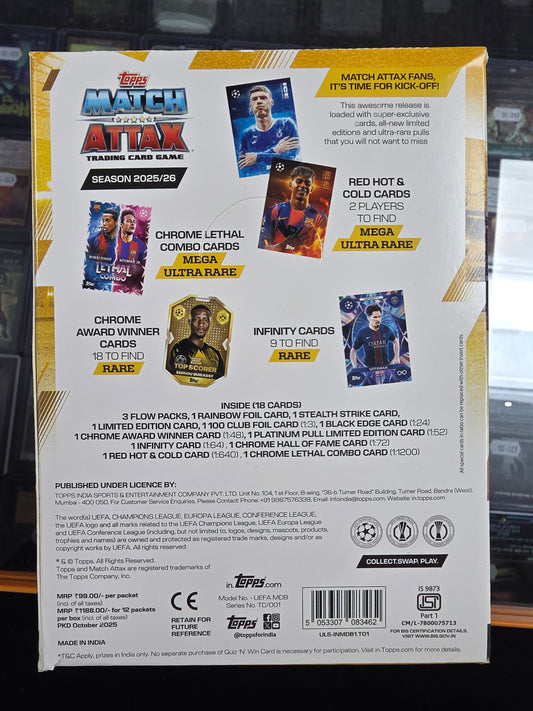 Full box Match Attaxx Multipack- 12 x Multipacks (36 packs + 12 limited Edition packs)