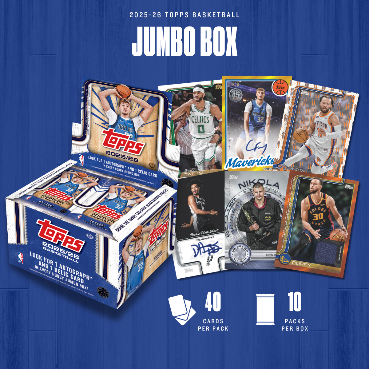 Topps Basketball Jumbo Box 2025/26. (Pre Order 23/10/25)
