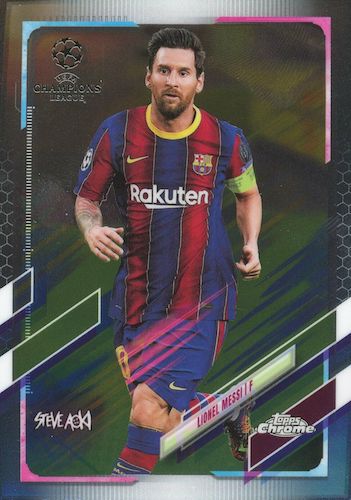 20 21 Topps Neon Future. Champions League Chrome Soccer UEFA Steve Aoki Edition Hobby