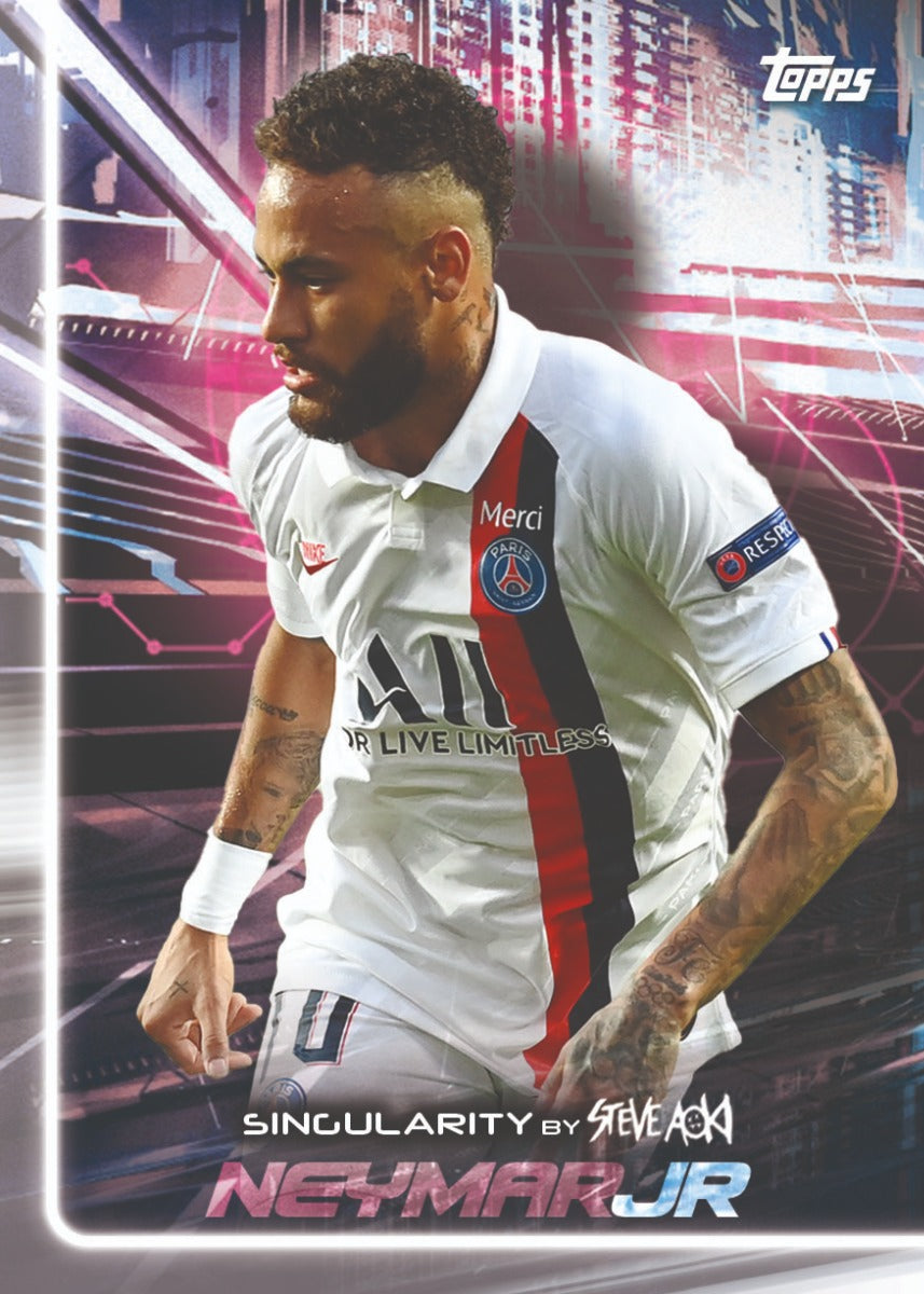 20 21 Topps Neon Future. Champions League Chrome Soccer UEFA Steve Aoki Edition Hobby