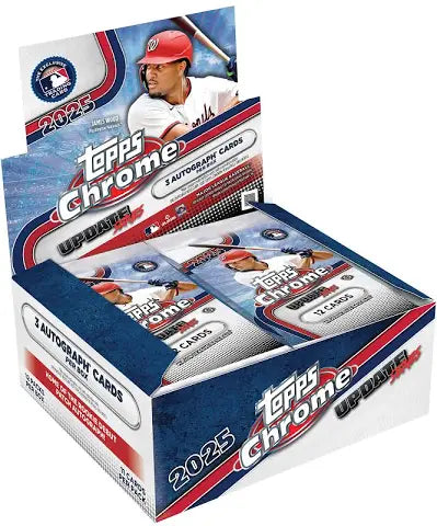 PRE ORDER - 2025 TOPPS CHROME UPDATE SERIES HOBBY JUMBO BOX (3 AUTOS)