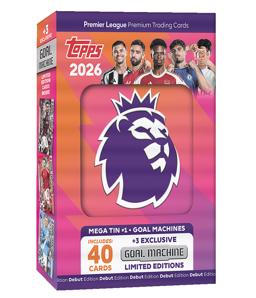Topps - Premier League, 2026 - Debut Edition - Goal Machines, Mega Tin.