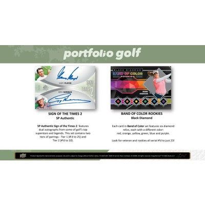 2024 Upper Deck SP Game Used Golf Hobby