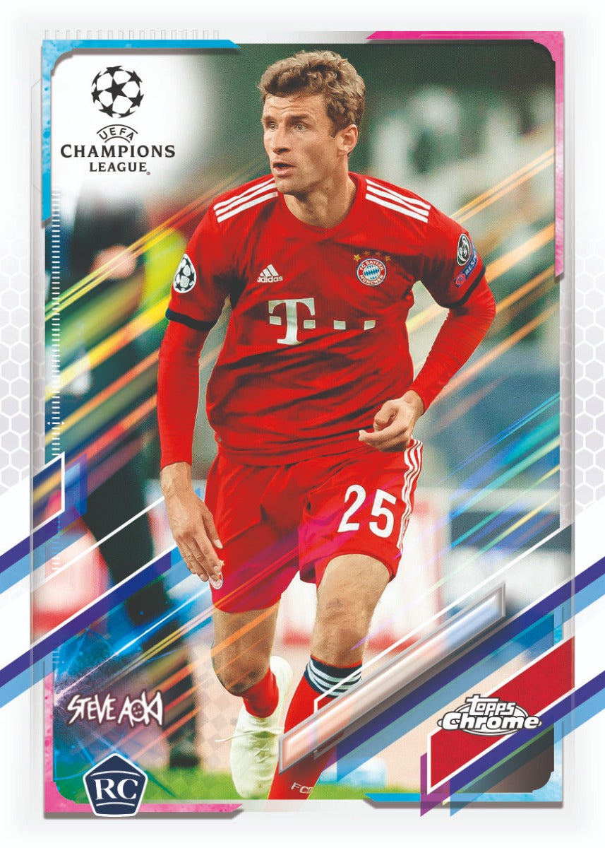 20 21 Topps Neon Future. Champions League Chrome Soccer UEFA Steve Aoki Edition Hobby