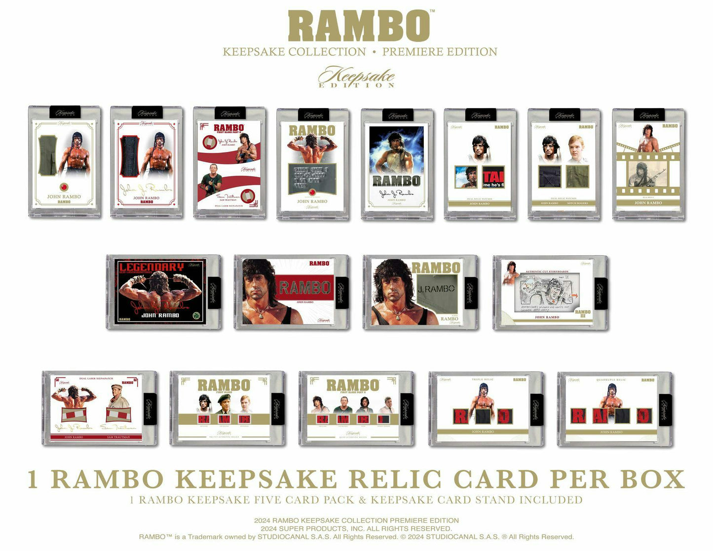 Keepsake Rambo Collection Premiere Edition Hobby Box (Super Break 2024)