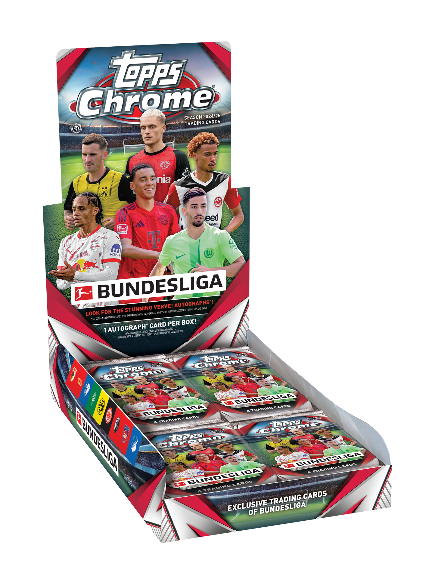 2024-25, Topps Chrome - Bundesliga Soccer - Hobby Box.