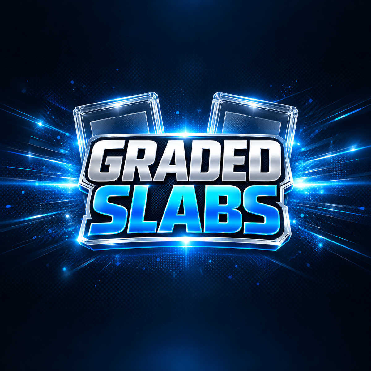 Graded slabs collection – card holders with a blue and silver title