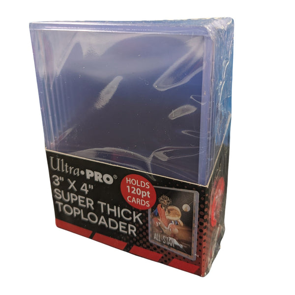 Ultra Pro – 3x4" Toploaders - Super Thick - 120pt, 10 Pack.