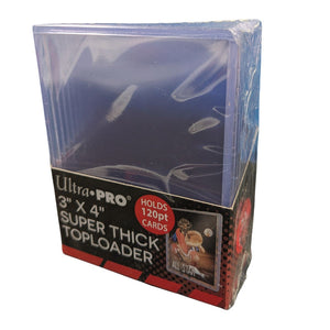 Ultra Pro – 3x4" Toploaders - Super Thick - 120pt, 10 Pack.