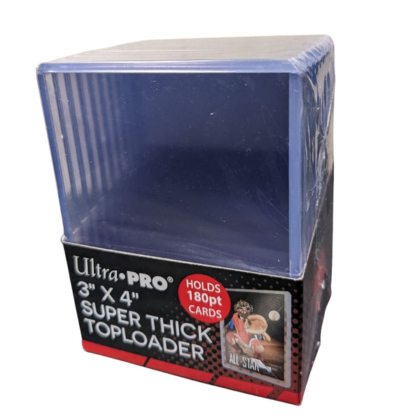 Ultra Pro – 3x4" Toploaders - Thick - 180pt, 10 Pack.