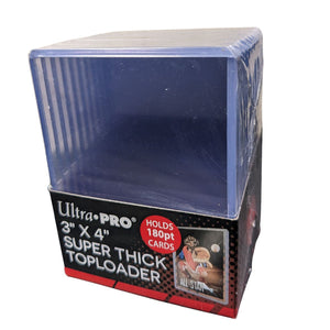 Ultra Pro – 3x4" Toploaders - Thick - 180pt, 10 Pack.