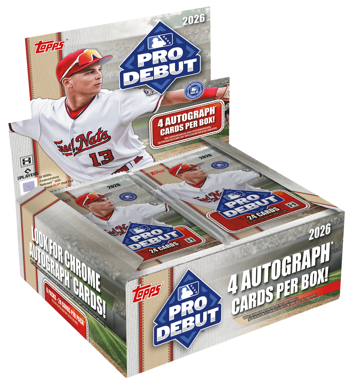 2026 Topps Pro Debut Baseball Hobby Jumbo box – preview artwork