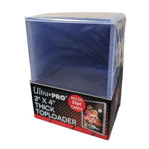 Ultra Pro – 3x4" Toploaders - Thick - 55pt, 25 Pack.