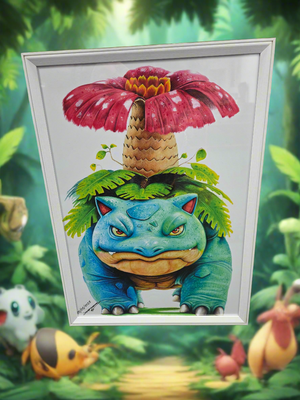 Pokémon - Venusaur, Realism Print.
