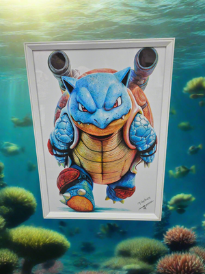 Pokémon - Blastoise, Realism Print.