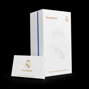 Club Legacyz Icons Back to School 2026 football card display box on black background