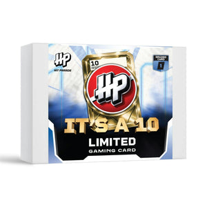 Hit Parade It's a 10! Limited Gaming hobby box – packaging illustration