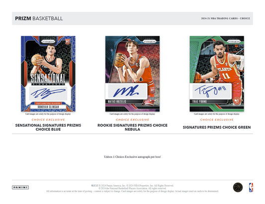 2024-25 PANINI PRIZM CHOICE NBA BASKETBALL