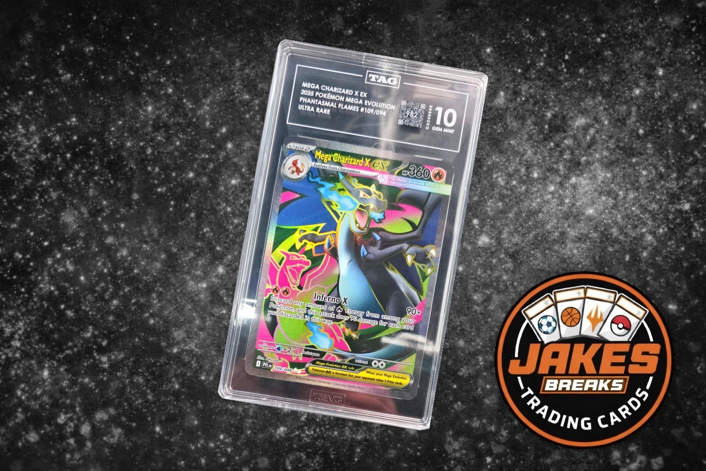Mega Charizard X EX - TAG 10GM.