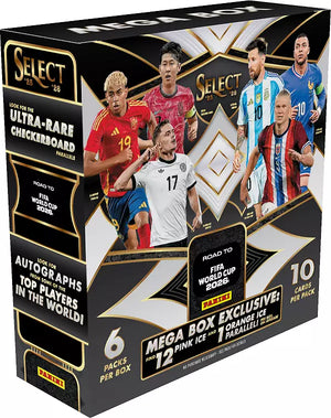 2026 Panini SELECT Road to FIFA World Cup Mega Box