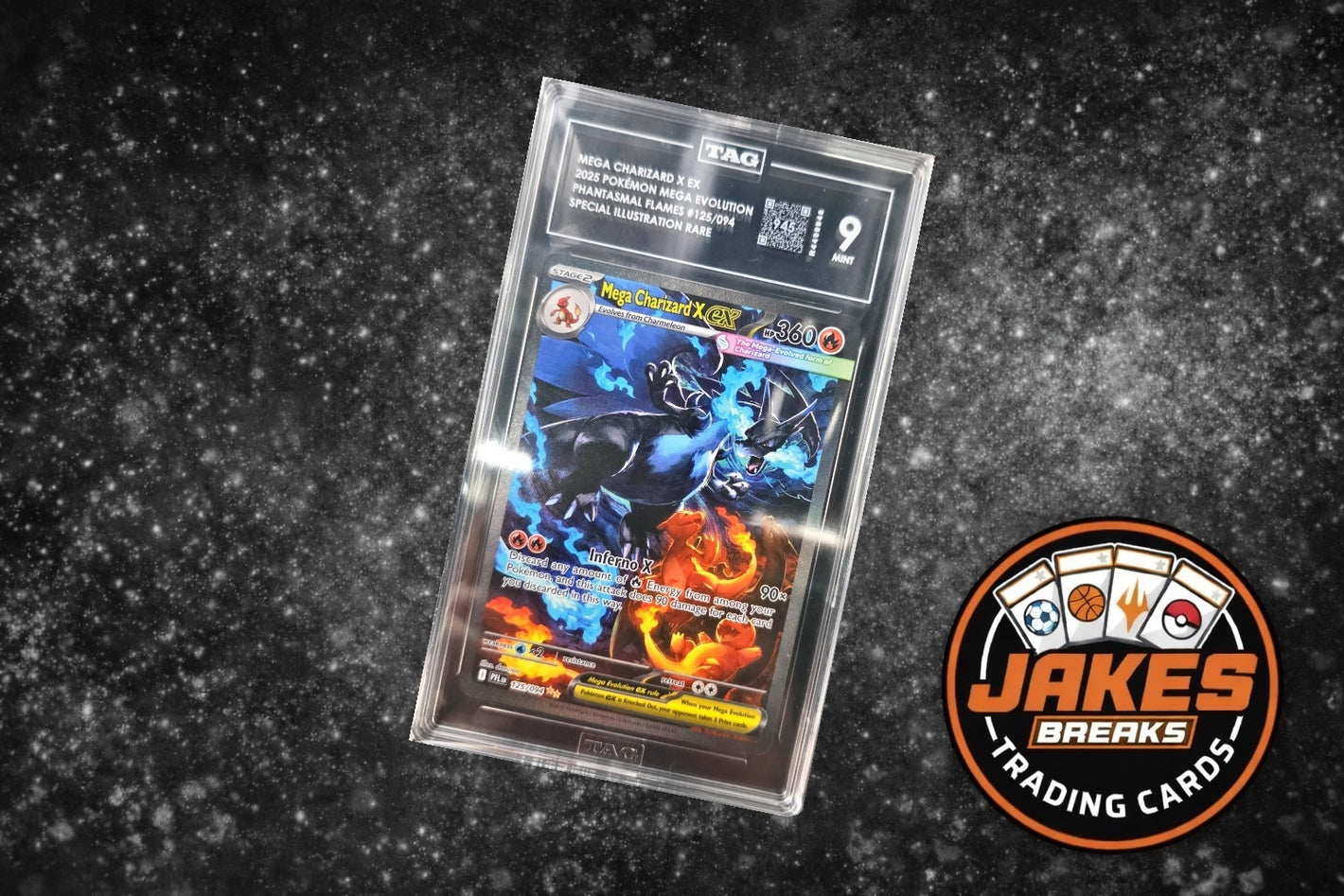 Mega Charizard X EX - TAG 9M.