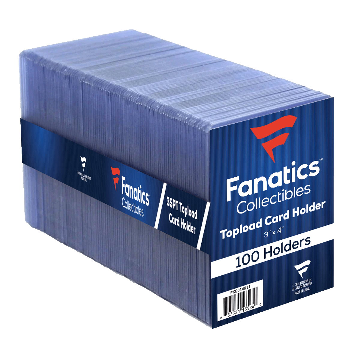 Fanatics Collectibles 35pt 3x4 Top Loaders - 100 Count