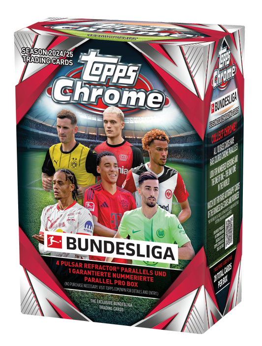2024-25 Topps Chrome Bundesliga Soccer Blaster / Value Box