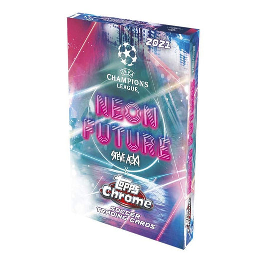 20 21 Topps Neon Future. Champions League Chrome Soccer UEFA Steve Aoki Edition Hobby