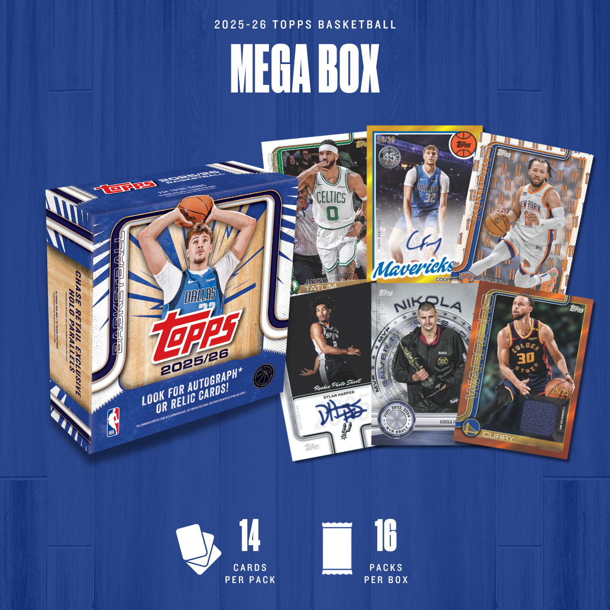 Topps Basketball Mega Box 2025/26 - (Pre-Order 6/11/25)