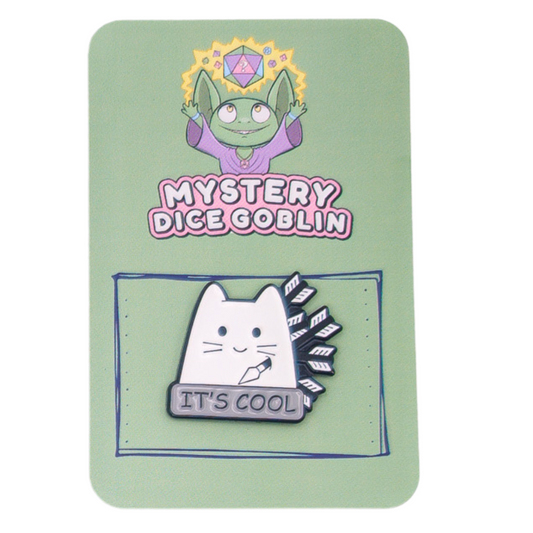 Dice Goblin - Pin Badge - It's Cool.