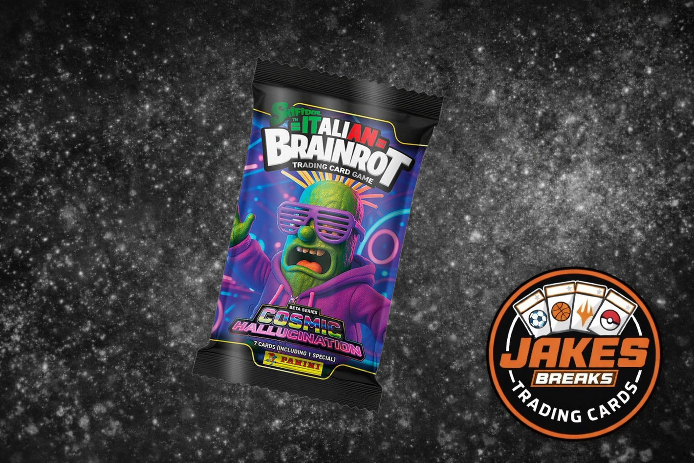 Panini
Italian Brainrot Cosmic Hallucination Trading Card Collection 1 x Single Pack