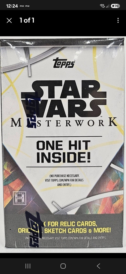 2024 Topps Star Wars Masterwork Sealed Mini Box New From A Fresh Master box