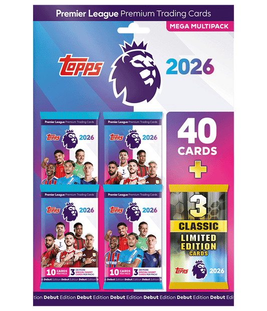Topps - Premier League, 2026 - Debut Edition - Mega Multipack.