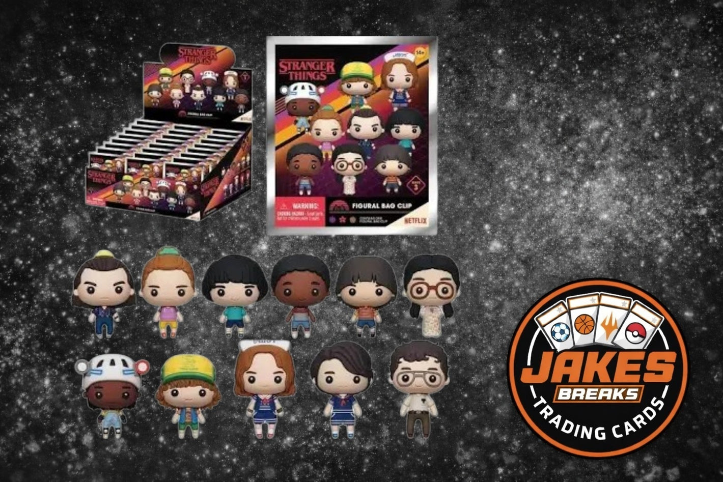 Netflix - Stranger Things - Figural Bag Clips - Mystery Bag.