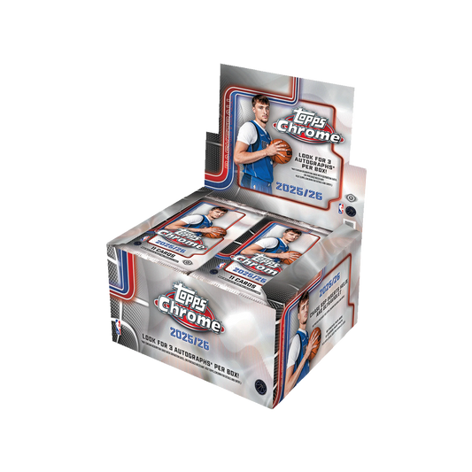 PRE ORDER - 2025-26 TOPPS CHROME BASKETBALL HOBBY JUMBO BOX