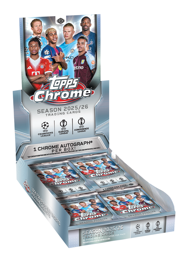 PRE ORDER-Topps Chrome UEFA Club Competitions 2025/26 Hobby Box