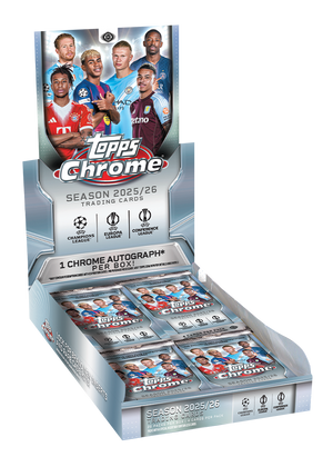 PRE ORDER-Topps Chrome UEFA Club Competitions 2025/26 Hobby Box