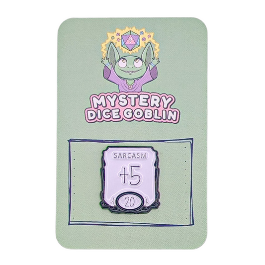Dice Goblin - Pin Badge - Sarcasm +5.