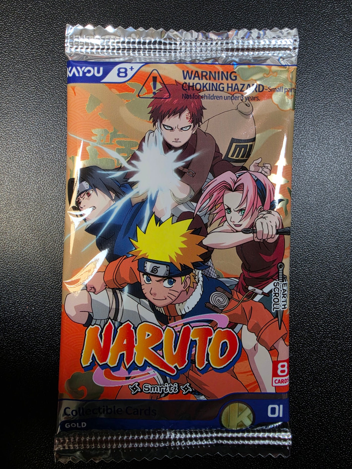 NARUTO-Smriti Collectible Cards-Earth Scroll Foil-001B-EMEA - 1 x Pack