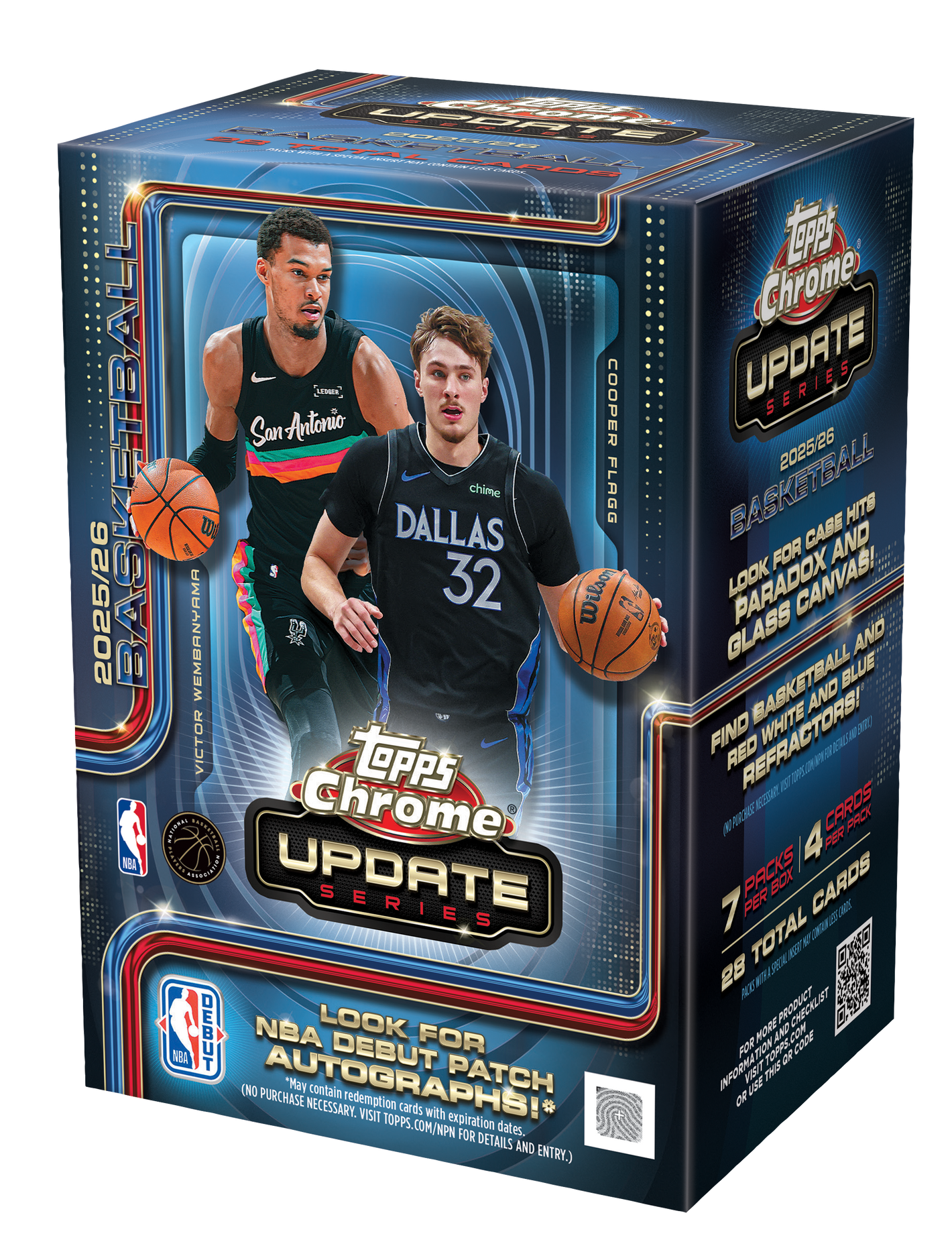 Pre order - 2025-26 Topps Chrome® Updates Basketball - Value Box