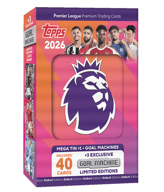 Topps - Premier League, 2026 - Debut Edition - Goal Machines, Mega Tin.