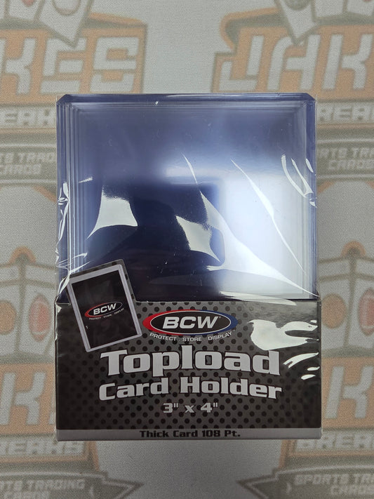 BCW Topload Card Holder 3"x4" 108pt