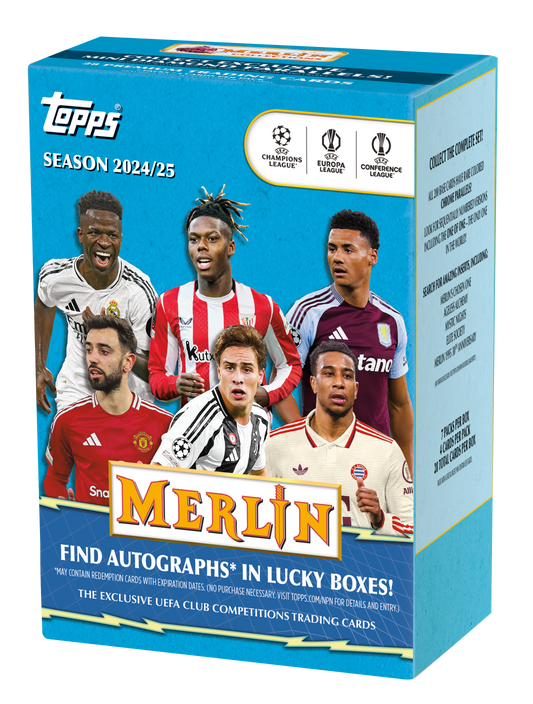 PRE ORDER - Topps Merlin 2024-25 UEFA Club Competitions Soccer Blaster Box