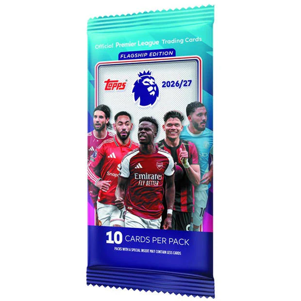 PRE ORDER- Topps Flagship Premier League 2026/27 Trading Cards - Booster Pack