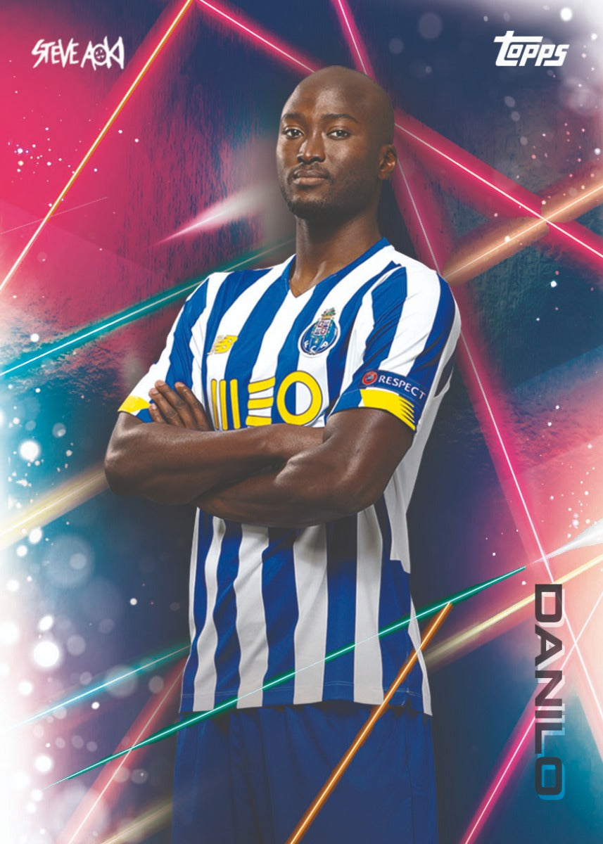20 21 Topps Neon Future. Champions League Chrome Soccer UEFA Steve Aoki Edition Hobby