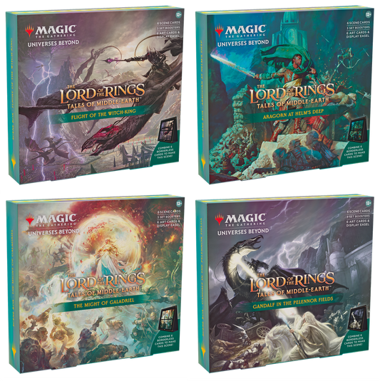 Magic: The Gathering - Lord of the Rings, Tales of Middle Earth - Scene Box Full Set of 4